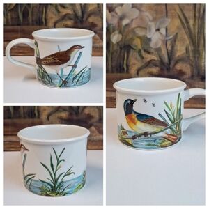Vintage Portmeirion Birds of Britain Coffee Mug Tea Cup 1978